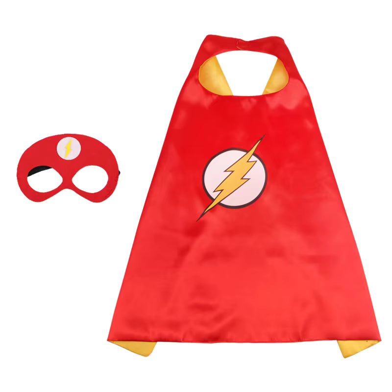 Superhjälte-kappa och mask-set för barn – Anpassad cosplaykostym Superhjälte-kappa och mask-set för barn – Anpassad cosplaykostym